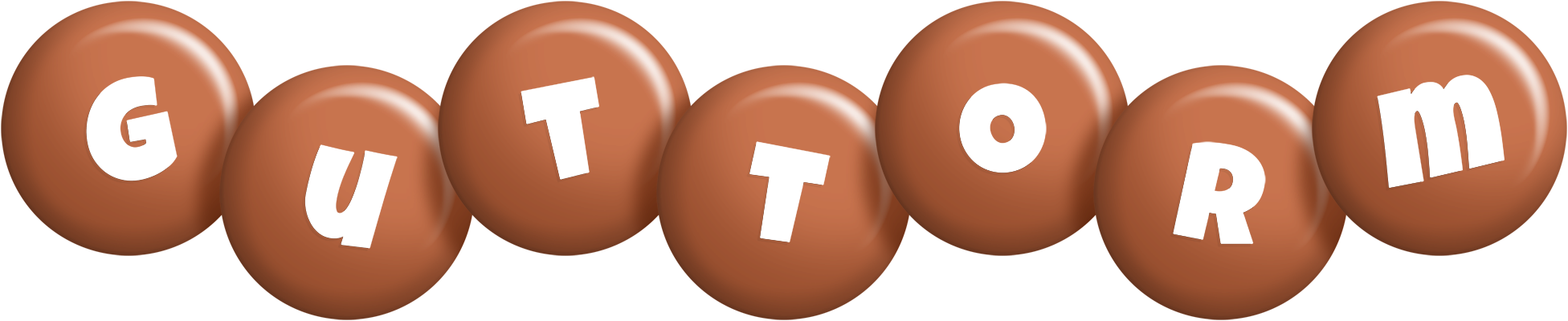 Guttorm candy-brown logo