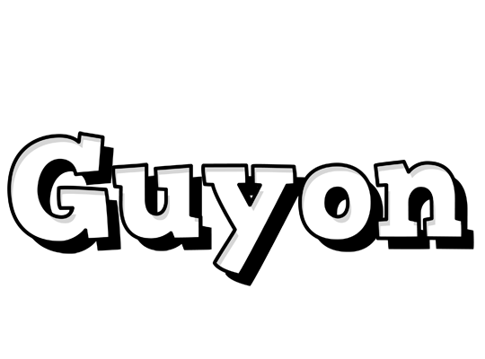 Guyon snowing logo