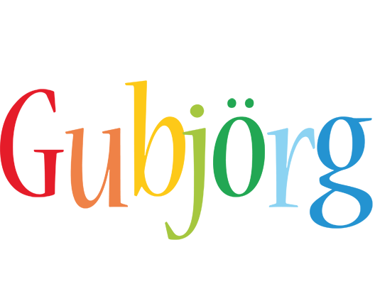 Guðbjörg birthday logo