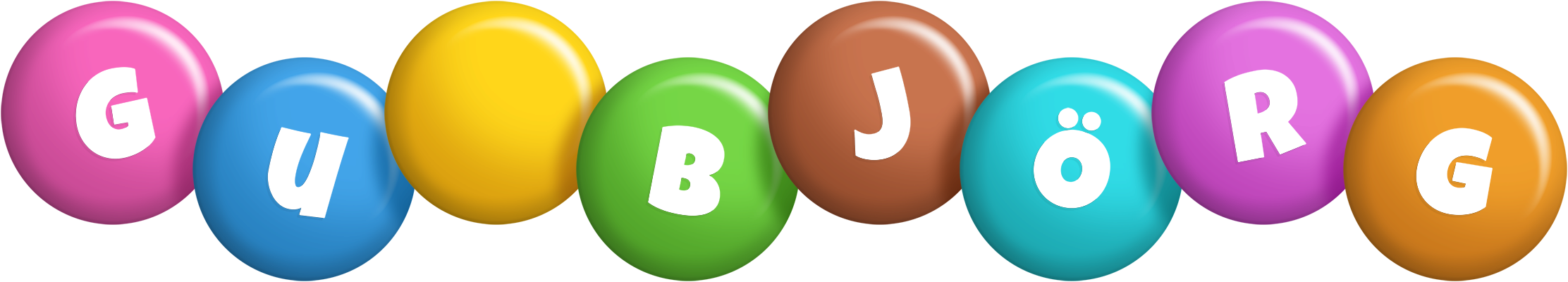 Guðbjörg candy logo