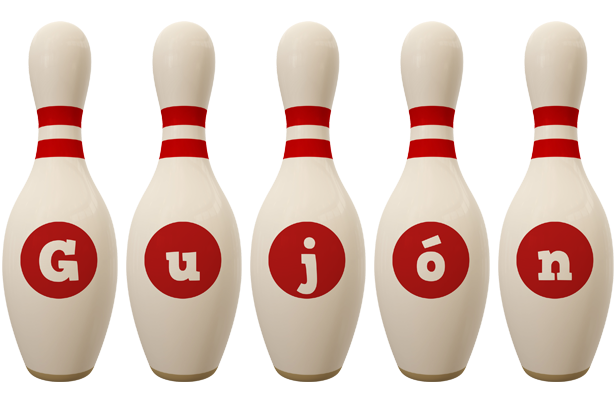 Guðjón bowling-pin logo