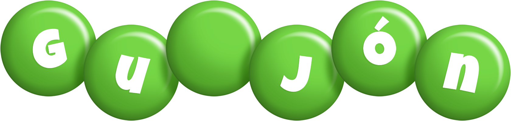 Guðjón candy-green logo