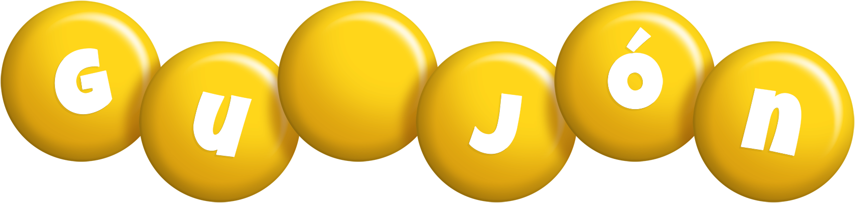 Guðjón candy-yellow logo