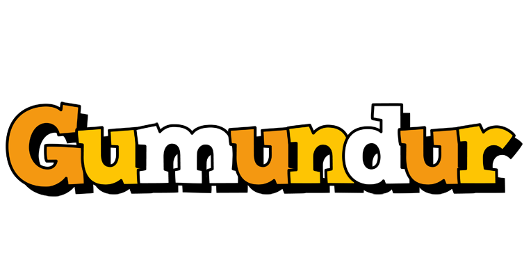 Guðmundur cartoon logo