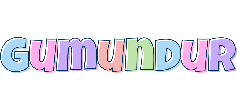 Guðmundur pastel logo
