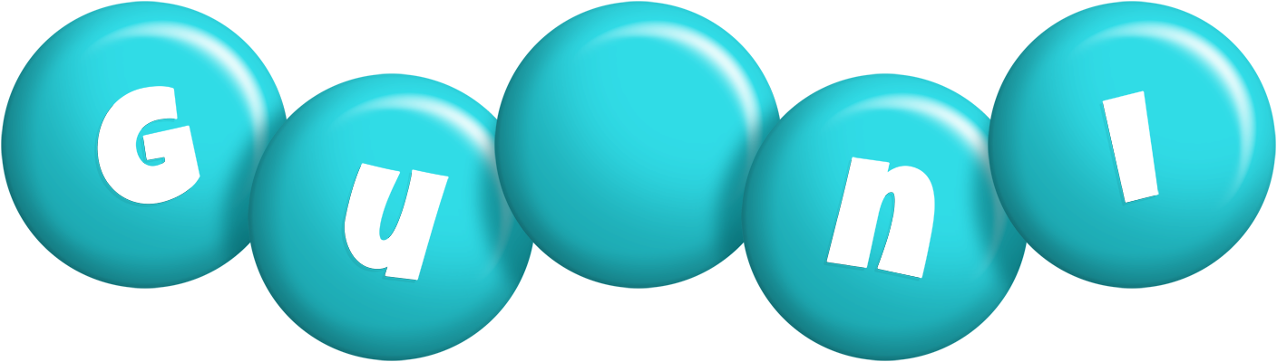 Guðni candy-azur logo