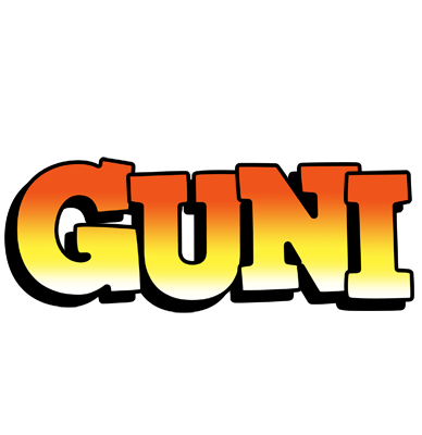 Guðni sunset logo
