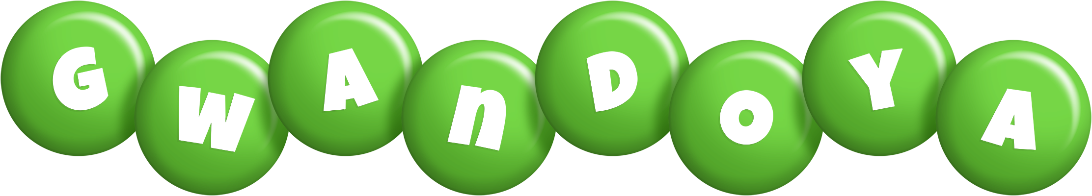 Gwandoya candy-green logo