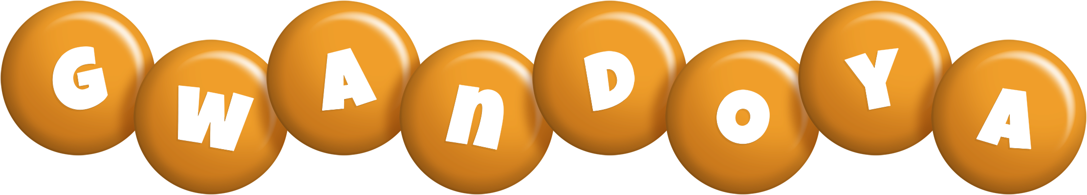 Gwandoya candy-orange logo