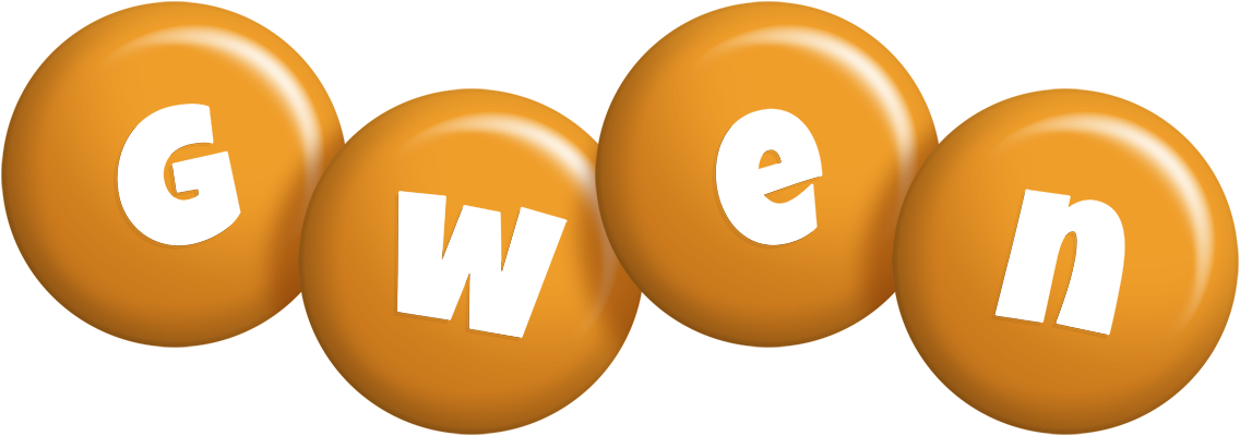 Gwen candy-orange logo