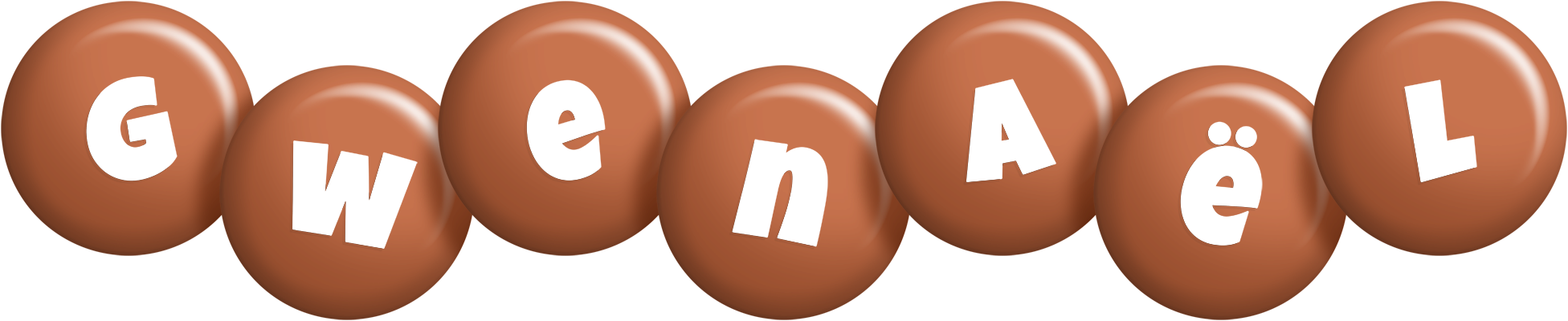 Gwenaël candy-brown logo