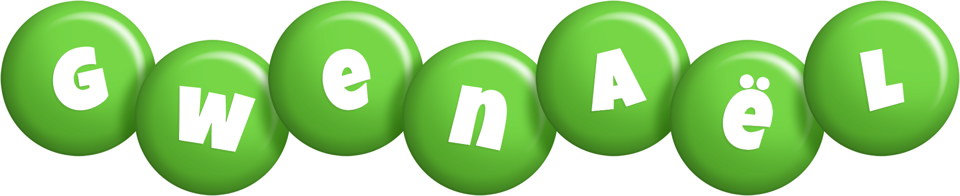 Gwenaël candy-green logo
