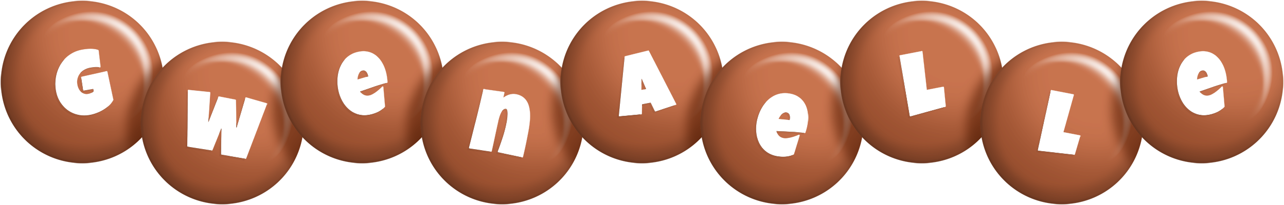 Gwenaelle candy-brown logo