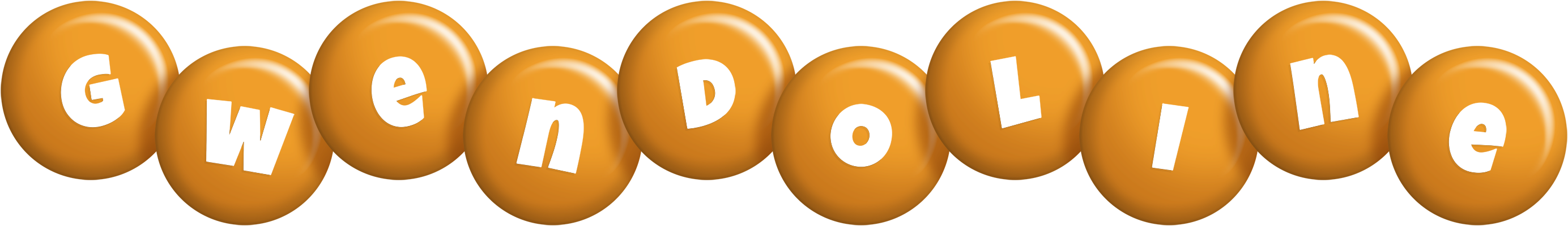 Gwendoline candy-orange logo