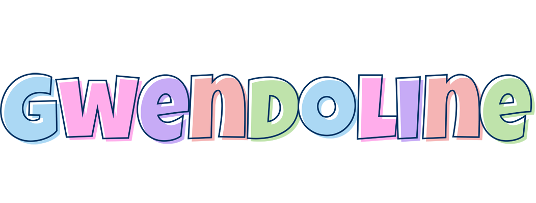 Gwendoline pastel logo
