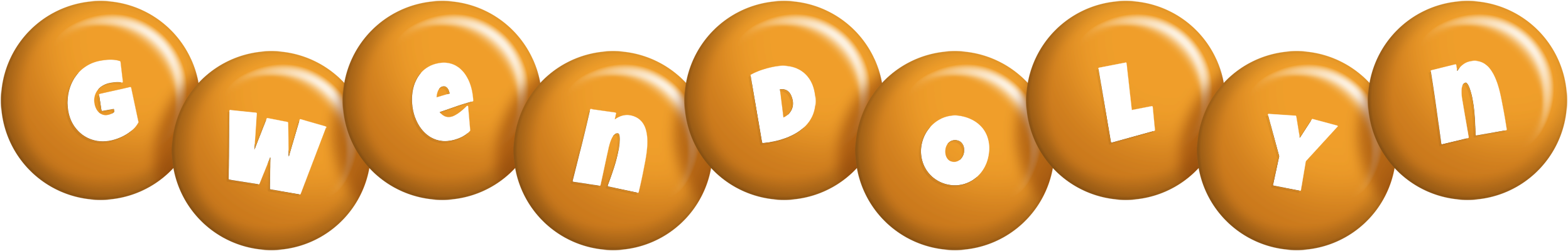 Gwendolyn candy-orange logo
