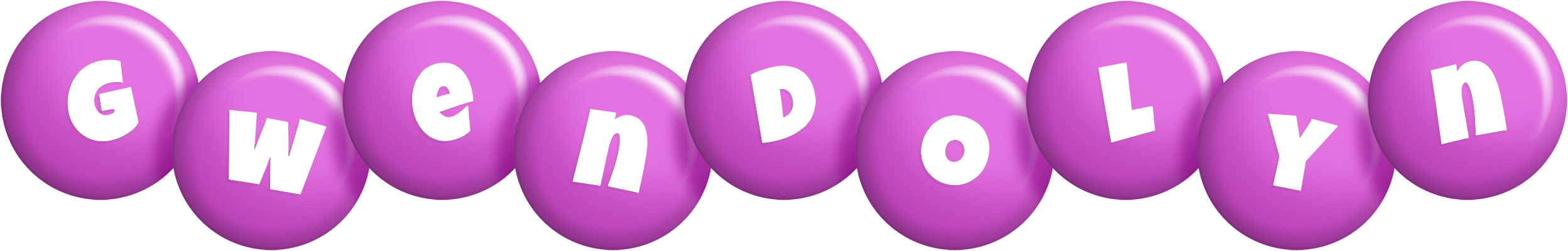 Gwendolyn candy-purple logo