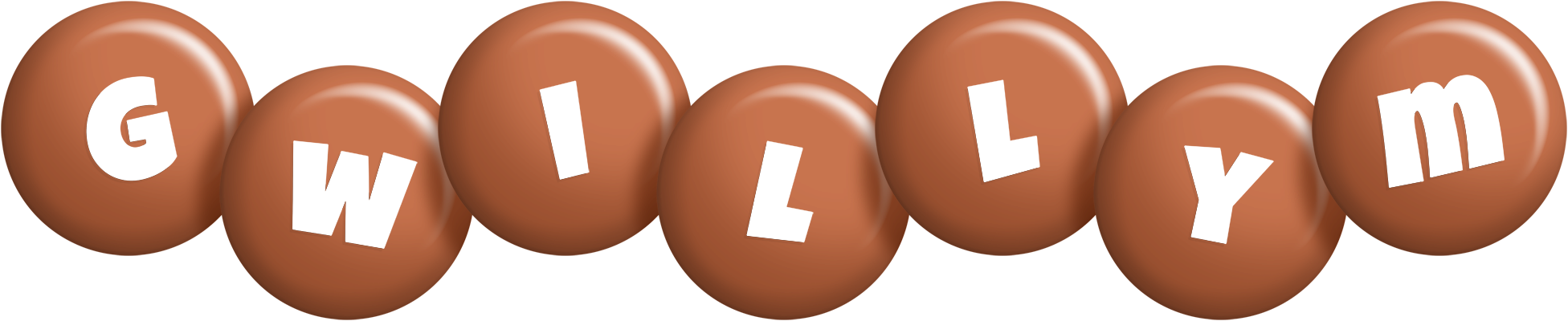 Gwillym candy-brown logo