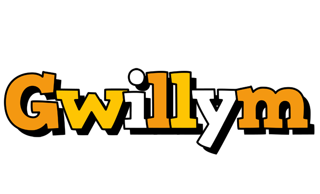 Gwillym cartoon logo