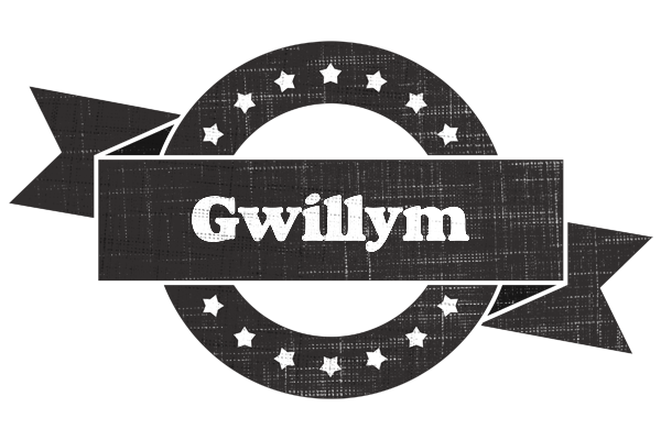 Gwillym grunge logo