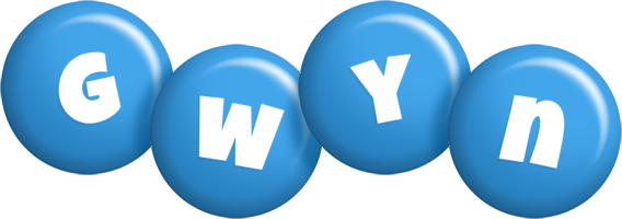 Gwyn candy-blue logo