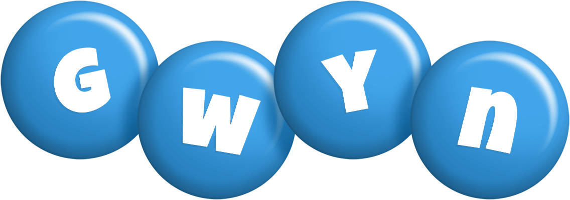 Gwyn candy-blue logo