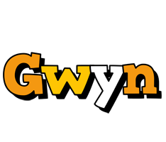 Gwyn cartoon logo