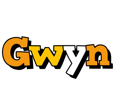 Gwyn cartoon logo