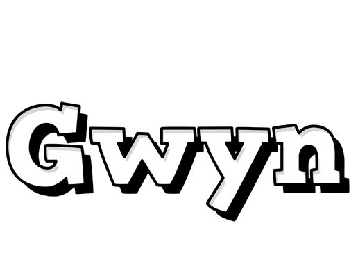 Gwyn snowing logo