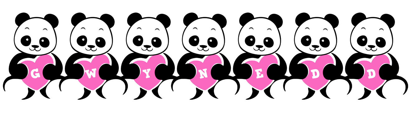 Gwynedd love-panda logo