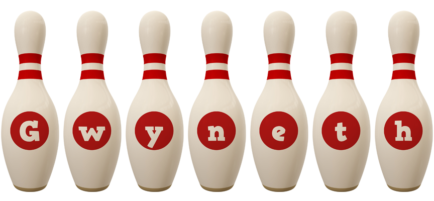 Gwyneth bowling-pin logo