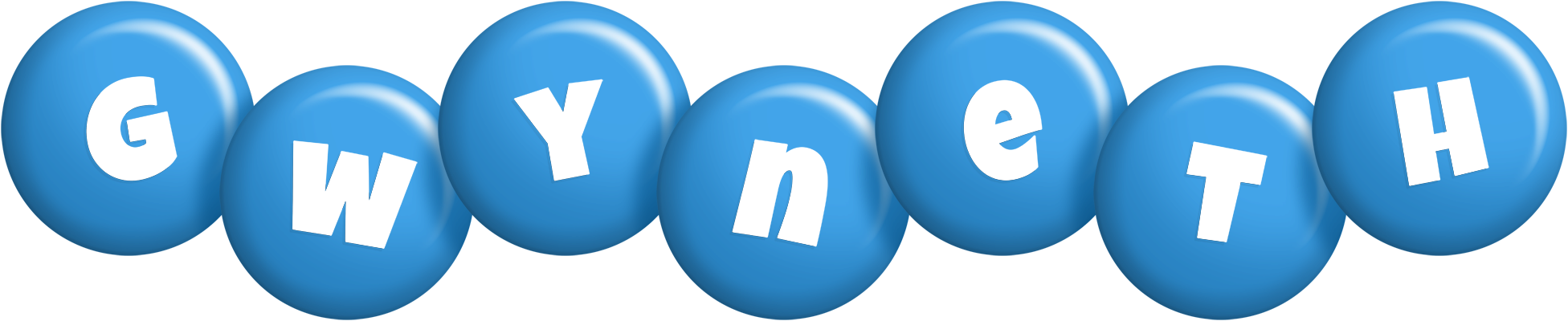Gwyneth candy-blue logo