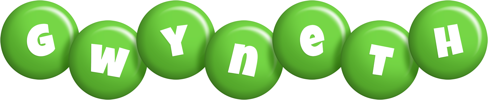 Gwyneth candy-green logo