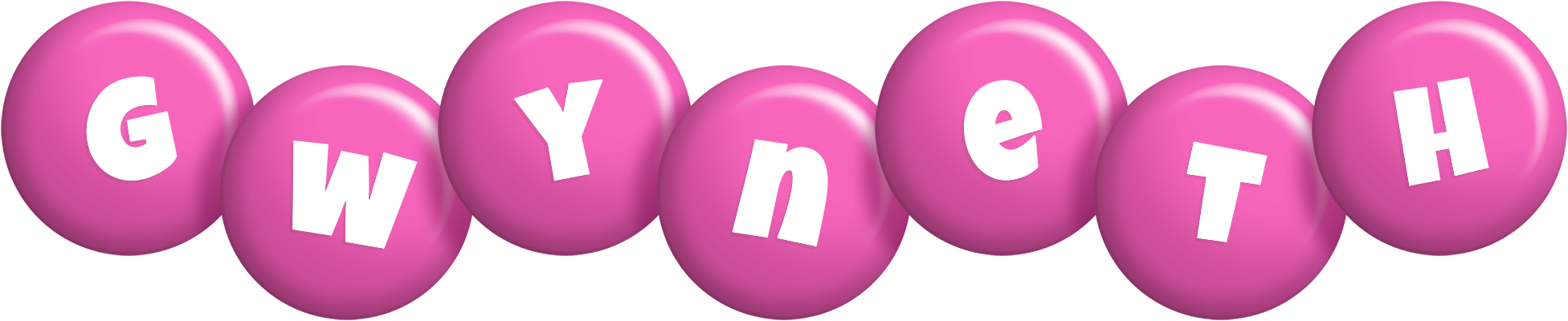 Gwyneth candy-pink logo