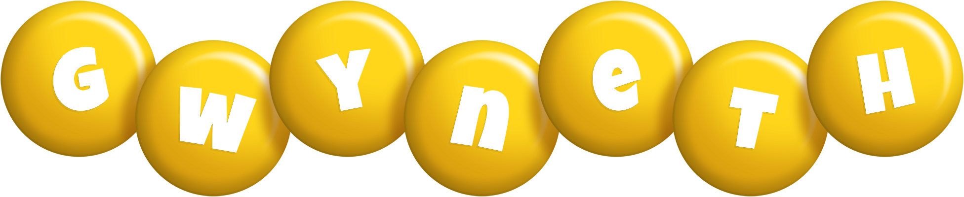 Gwyneth candy-yellow logo