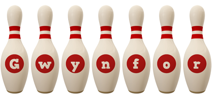 Gwynfor bowling-pin logo