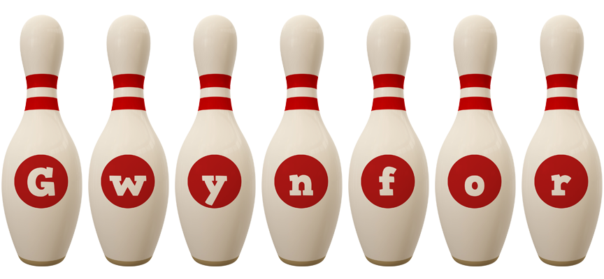 Gwynfor bowling-pin logo