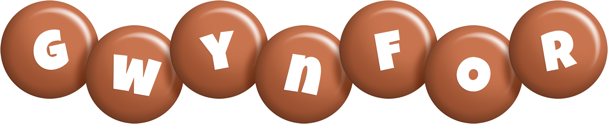 Gwynfor candy-brown logo