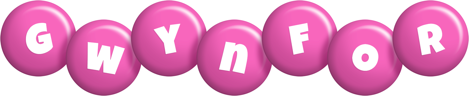 Gwynfor candy-pink logo