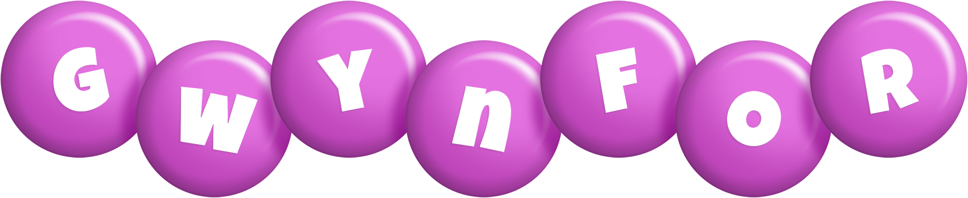 Gwynfor candy-purple logo
