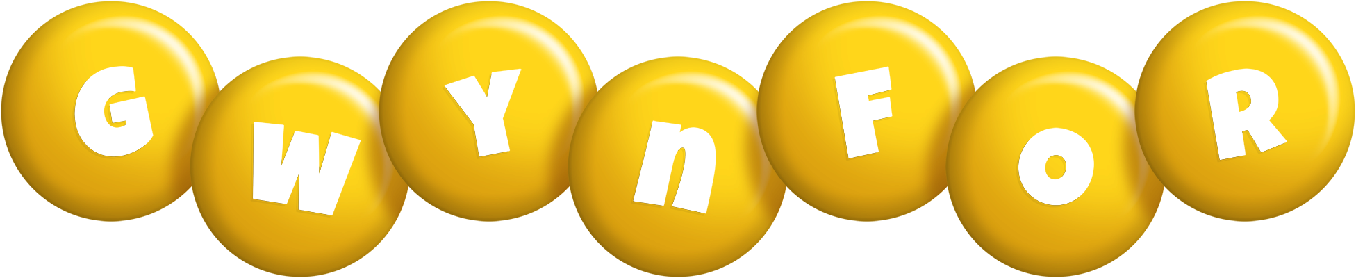 Gwynfor candy-yellow logo