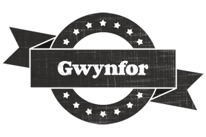 Gwynfor grunge logo