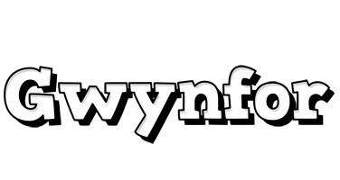 Gwynfor snowing logo