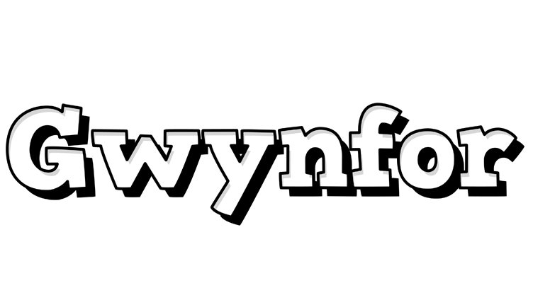 Gwynfor snowing logo