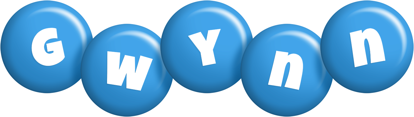 Gwynn candy-blue logo
