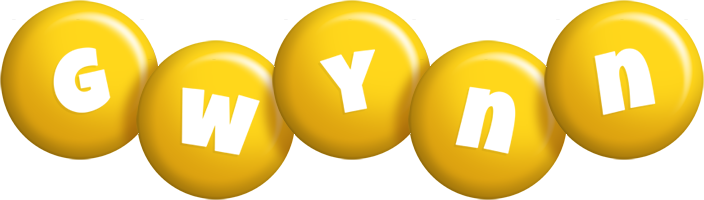 Gwynn candy-yellow logo