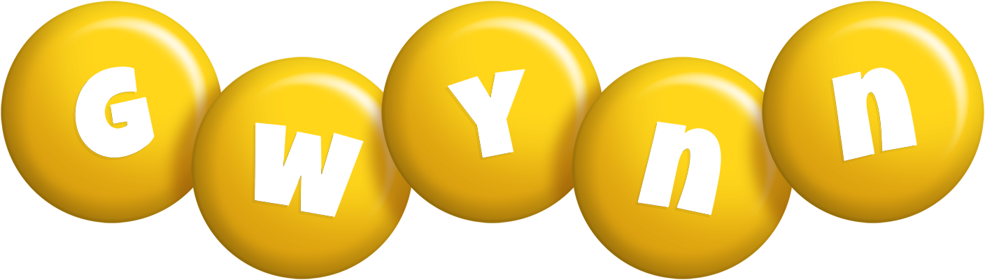 Gwynn candy-yellow logo