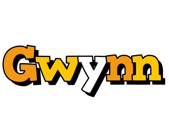 Gwynn cartoon logo