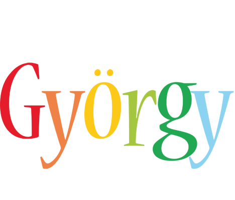 György birthday logo