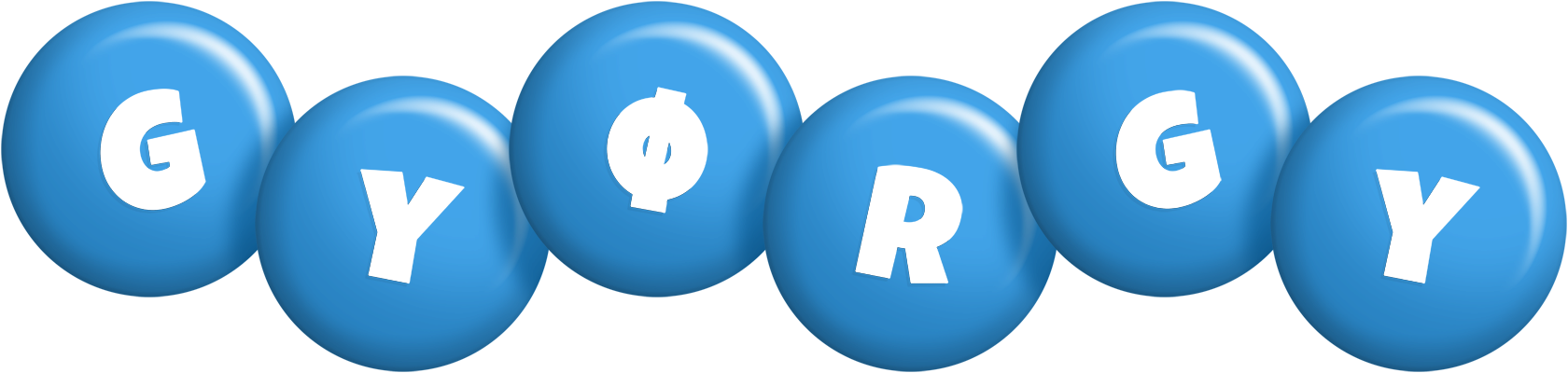 Gyørgy candy-blue logo